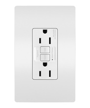 radiant® 15A Duplex Self-Test GFCI Receptacles with SafeLock® Protection, White radiant® 15A Duplex Self-Test GFCI Receptacles with SafeLock® Protection, White