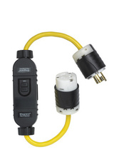 Turnlok® Portable 2-Foot In-Line GFCI with Plug and Connector, Automatic Reset Turnlok® Portable 2-Foot In-Line GFCI with Plug and Connector, Automatic Reset