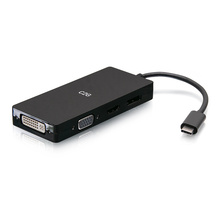 USB-C® Multiport Adapter, 4-in-1 Video Adapter with HDMI®, DisplayPort™, DVI, & VGA - 4K 60Hz USB-C® Multiport Adapter, 4-in-1 Video Adapter with HDMI®, DisplayPort™, DVI, & VGA - 4K 60Hz