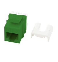 Discontinued - Cat 5e Quick Connect Keystone Insert, Green