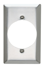 1-Gang 302/304 Stainless Steel Wall Plate, Power Outlet Receptacle Openings 1-Gang 302/304 Stainless Steel Wall Plate, Power Outlet Receptacle Openings