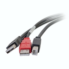 Discontinued - 6ft (1.8m) USB 2.0 One B Male to Two A Male Y-Cable