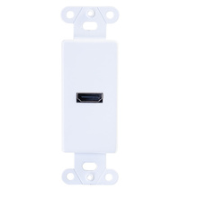 HDMI Pass Through Decorative Wall Plate - White HDMI Pass Through Decorative Wall Plate - White