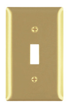 Discontinued - Discontinued - Toggle Switch Openings, One Gang, Brass
