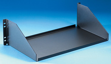 Equipment Shelf - 5.25 H x 17.25 in W x 10.13 in D - black Equipment Shelf - 5.25 H x 17.25 in W x 10.13 in D - black