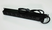 Plug-In Outlet Center Unit / Rack Mount 120V/15A/8 rear O/L /lighted switch/15' cord/Computer Grade Surge Plug-In Outlet Center Unit / Rack Mount 120V/15A/8 rear O/L /lighted switch/15' cord/Computer Grade Surge