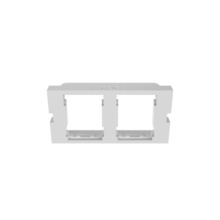 SERIES II HDJ ADAPTER BEZEL, 2 PORT, 1 UNIT, 10PK, WHITE