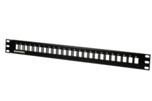 TechChoice Flush Mount Flat Patch Panel Kit 24 Port unloaded