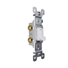 Trademaster® Grounding Toggle Switch, White