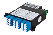 24-Fiber OS2 M4 Cassette With 24 LC Quad Adapters To 2 MPO M- Tier 1- Method B- Far End