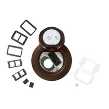 4AT Prewired Dual Service Controlled Receptacle Evolution™ Poke-Thru Device-Bronze 4AT Prewired Dual Service Controlled Receptacle Evolution™ Poke-Thru Device-Bronze