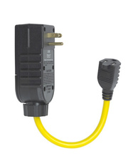 Portable 15A Right Angle Self-Test GFCI Plug with 1-Foot Cord Set, Automatic Reset Portable 15A Right Angle Self-Test GFCI Plug with 1-Foot Cord Set, Automatic Reset