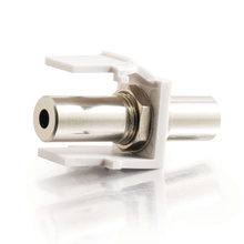 Snap-In 3.5mm Stereo F/F Keystone Insert Module - White Snap-In 3.5mm Stereo F/F Keystone Insert Module - White