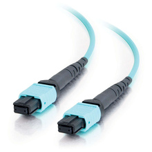 16.4ft (5m) MTP 10Gb 50/125 OM3 Multimode Fiber Optic Cable (Plenum-Rated) - Aqua 16.4ft (5m) MTP 10Gb 50/125 OM3 Multimode Fiber Optic Cable (Plenum-Rated) - Aqua