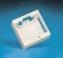 SURFACE MOUNT OUTLET BOX (DOUBLE GANG), 2" DEEP, FOG WHITE SURFACE MOUNT OUTLET BOX (DOUBLE GANG), 2" DEEP, FOG WHITE