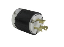 30A NEMA L1330 Plug - Black Back, White Front Body 30A NEMA L1330 Plug - Black Back, White Front Body
