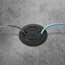 4AT Surface Style Evolution™ Poke-Thru Cover-Black 4AT Surface Style Evolution™ Poke-Thru Cover-Black