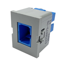 TRACJACK, SC, SIMPLEX, BLUE ADAPTER, FLUSH MOUNT, SINGLE-MODE, DARK GRAY HOUSING