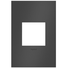 adorne® Satin Black 1-Gang Screwless Wall Plate adorne® Satin Black 1-Gang Screwless Wall Plate