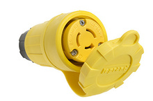 Turnlok® 27W08 Watertight NEMA 4X/6P Locking Connector,Yellow Turnlok® 27W08 Watertight NEMA 4X/6P Locking Connector,Yellow