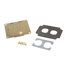 Omnibox® Rectangular Brass Duplex Cover Plate Omnibox® Rectangular Brass Duplex Cover Plate