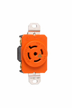 20A NEMA L2220 Single Receptacle, Orange, Isolated Ground 20A NEMA L2220 Single Receptacle, Orange, Isolated Ground