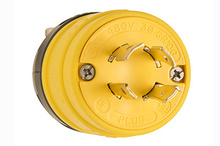 Rubber Dust-Tight Locking Plug, Yellow Rubber Dust-Tight Locking Plug, Yellow
