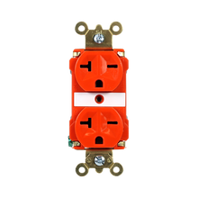 Industrial Extra Heavy Duty Spec Grade Receptacles, Back and Side Wire, 20A, 250V, Orange Industrial Extra Heavy Duty Spec Grade Receptacles, Back and Side Wire, 20A, 250V, Orange