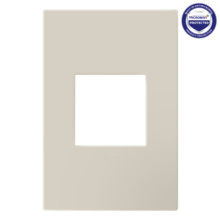 adorne® Oatmeal One-Gang Screwless Wall Plate with Microban® adorne® Oatmeal One-Gang Screwless Wall Plate with Microban®