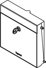 Locking Door for Charging Station - Silver Locking Door for Charging Station - Silver