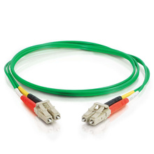 32.8ft (10m) LC-LC 62.5/125 OM1 Duplex Multimode PVC Fiber Optic Cable - Green 32.8ft (10m) LC-LC 62.5/125 OM1 Duplex Multimode PVC Fiber Optic Cable - Green