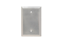 Jumbo 1-Gang 302/304 Stainless Steel Wall Plate, Blank, Box Mounted