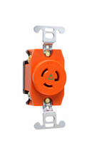 Turnlok® Isolated Ground Single Receptacle 15A 277V, Orange Turnlok® Isolated Ground Single Receptacle 15A 277V, Orange