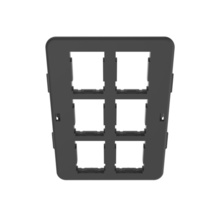 BEZEL, MAB, HDJ, 6PORT, 5PK, BLACK