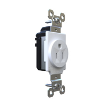 PlugTail® 15A 125V Heavy-Duty Spec Grade Single Receptacles, White