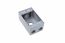 Weatherproof Single Gang Box, Gray Weatherproof Single Gang Box, Gray