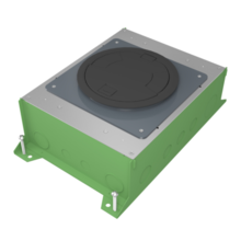 RFBA 10-Gang Round Cover Floor Box - On Grade RFBA 10-Gang Round Cover Floor Box - On Grade