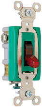 Industrial Extra Heavy Duty Specification Grade Switch, Lighted When On, Back and Side Wire, Red Industrial Extra Heavy Duty Specification Grade Switch, Lighted When On, Back and Side Wire, Red
