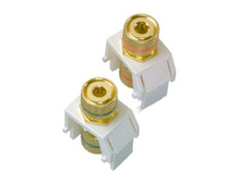 Audio Binding Post, White Audio Binding Post, White