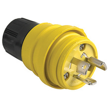 Watertight NEMA 4X/6P Locking Plug,Yellow Watertight NEMA 4X/6P Locking Plug,Yellow