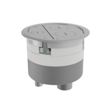 Evolution 8-inch diameter furniture feed poke-thru assembly. Brushed Aluminum Evolution 8-inch diameter furniture feed poke-thru assembly. Brushed Aluminum