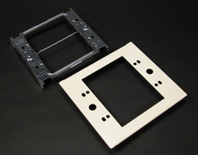 2-GANG DEVICE PLATE-GRAY 2-GANG DEVICE PLATE-GRAY