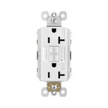 radiant® Tamper-Resistant Weather-Resistant 20A Duplex Self-Test GFCI Receptacles with SafeLock® Protection, White