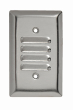 1-Gang 302/304 Stainless Steel Wall Plate, Louver Plate, Vertical