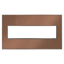 adorne® Copper 4-Gang Screwless Wall Plate