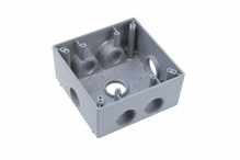Weatherproof Two Gang Box, Gray Weatherproof Two Gang Box, Gray