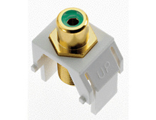 Discontinued - Discontinued - Green RCA to F-Connector, White