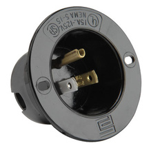 Flanged Inlet, Black Flanged Inlet, Black