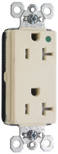 PlugTail® 20A 125V Hospital-Grade Tamper-Resistant Decorator Duplex Receptacle, White