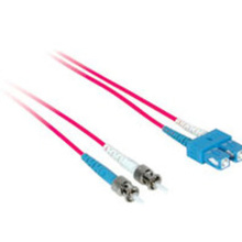 3.3ft (1m) SC-ST 9/125 OS2 Duplex Single-Mode PVC Fiber Optic Cable - Red 3.3ft (1m) SC-ST 9/125 OS2 Duplex Single-Mode PVC Fiber Optic Cable - Red
